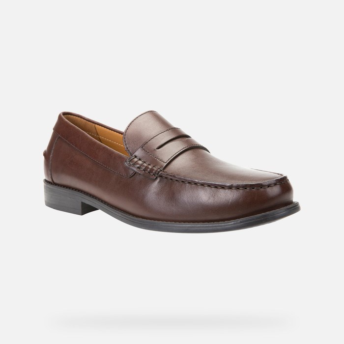 Geox New Damon Loafers Herre Mørkebrune | 84026-XMYS