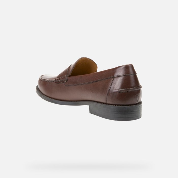 Geox New Damon Loafers Herre Mørkebrune | 84026-XMYS