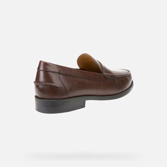 Geox New Damon Loafers Herre Mørkebrune | 84026-XMYS