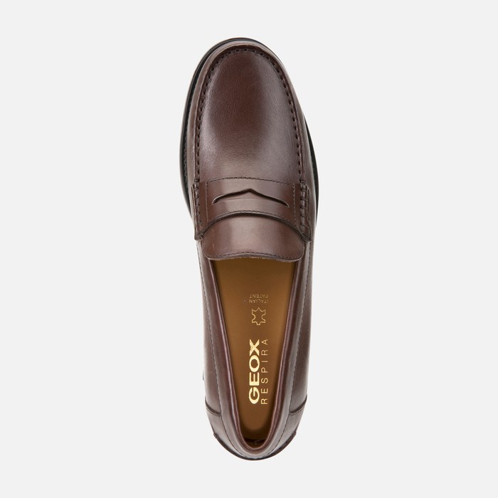 Geox New Damon Loafers Herre Mørkebrune | 84026-XMYS