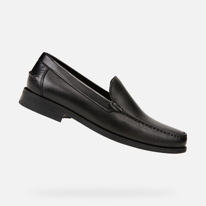 Geox New Damon Loafers Herre Sort | 81672-UTYO