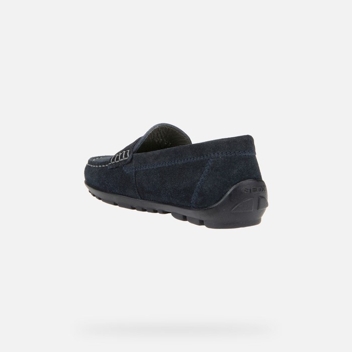 Geox New Fast Loafers Drenge Mørkeblå | 62134-POJK