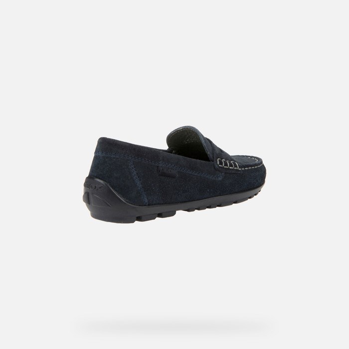 Geox New Fast Loafers Drenge Mørkeblå | 62134-POJK