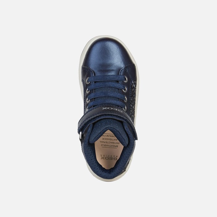 Geox Pawnee Sneakers Pige Mørkeblå | 60492-PXBV