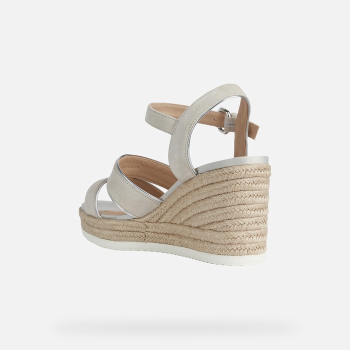 Geox Ponza Sandaler Dame Sølv | 13508-KTPS