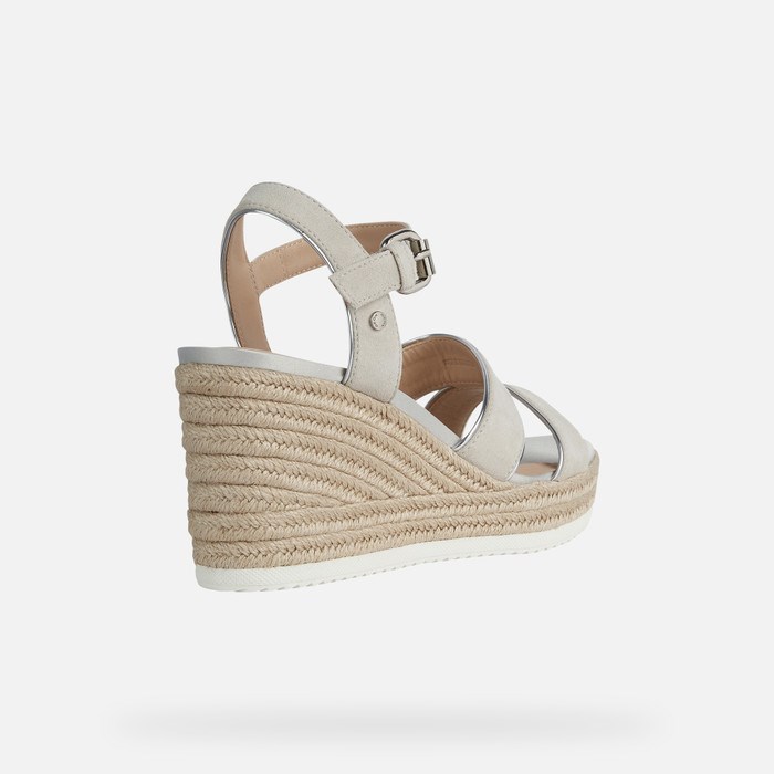 Geox Ponza Sandaler Dame Sølv | 13508-KTPS