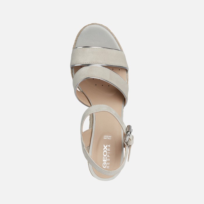 Geox Ponza Sandaler Dame Sølv | 13508-KTPS