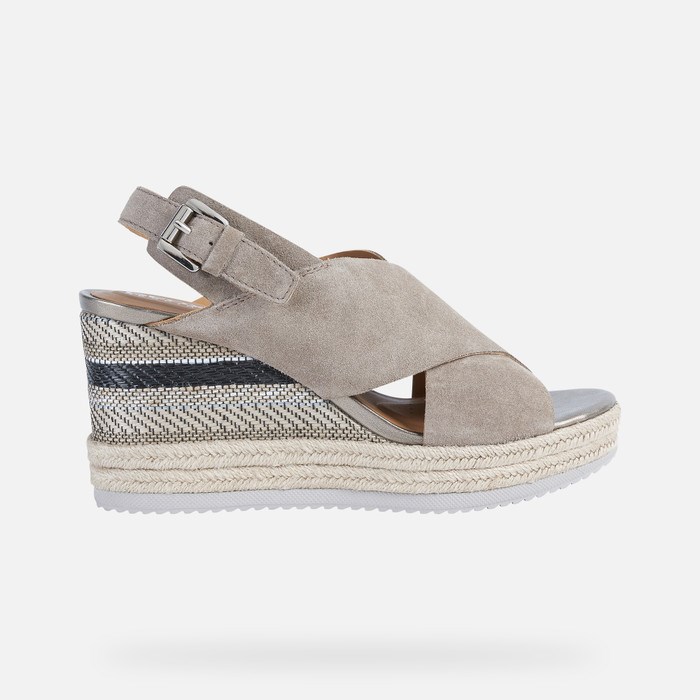 Geox Ponza Sandaler Dame Taupe | 94517-WUOE