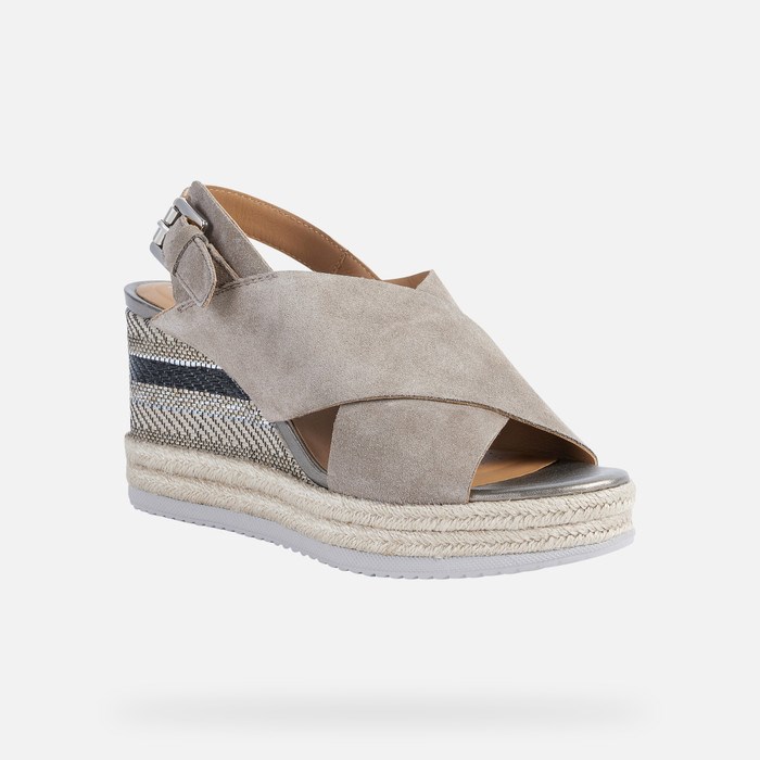 Geox Ponza Sandaler Dame Taupe | 94517-WUOE