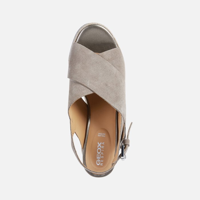 Geox Ponza Sandaler Dame Taupe | 94517-WUOE