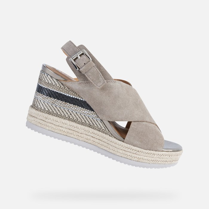 Geox Ponza Sandaler Dame Taupe | 94517-WUOE