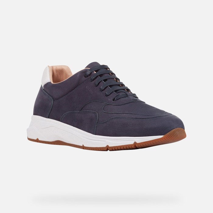 Geox Radente Sneakers Herre Mørkeblå | 14387-DZVM