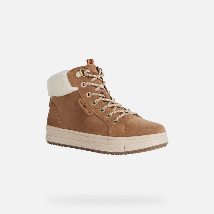 Geox Rebecca Sneakers Pige Whisky | 84275-QXRY