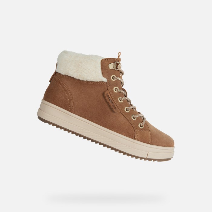 Geox Rebecca Sneakers Pige Whisky | 84275-QXRY