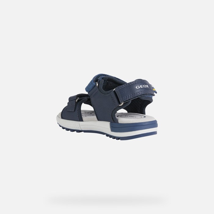 Geox Sandal Alben Sandaler Drenge Mørkeblå | 03678-BHYG