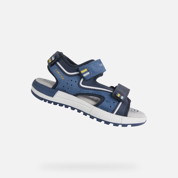 Geox Sandal Alben Sandaler Drenge Mørkeblå | 03678-BHYG