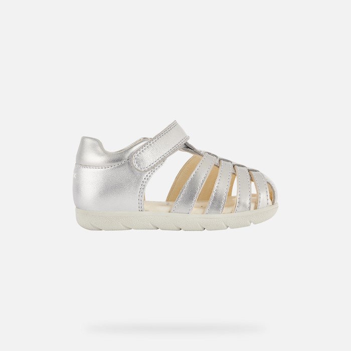 Geox Sandal Alul Sandaler Baby Sølv | 06254-SJQG