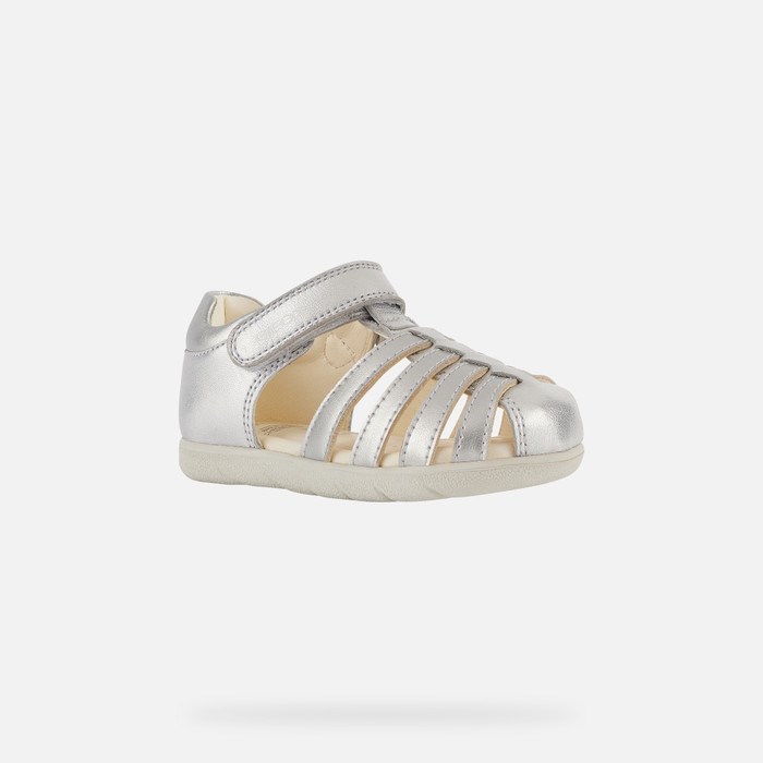 Geox Sandal Alul Sandaler Baby Sølv | 06254-SJQG