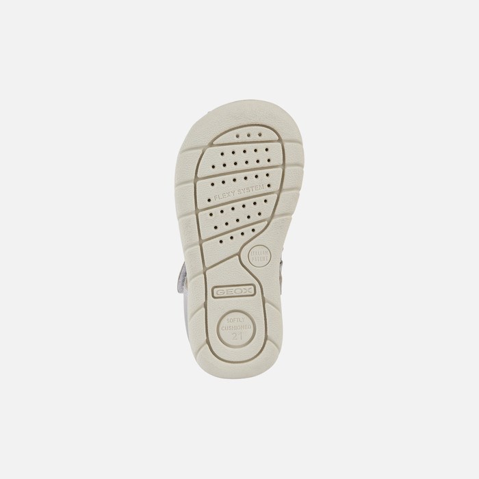 Geox Sandal Alul Sandaler Baby Sølv | 06254-SJQG