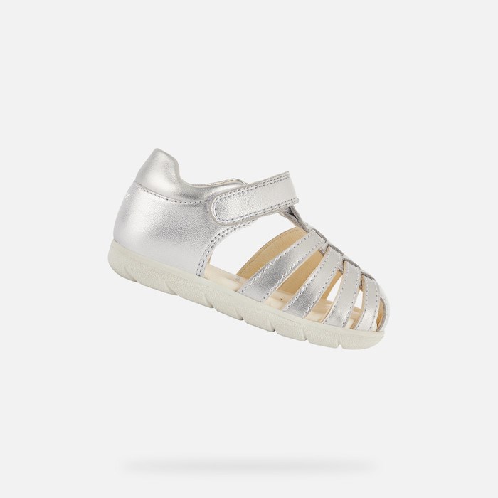 Geox Sandal Alul Sandaler Baby Sølv | 06254-SJQG