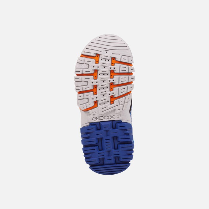 Geox Sandal Dynomix Sandaler Drenge Kongeblå Orange | 72194-KBRU