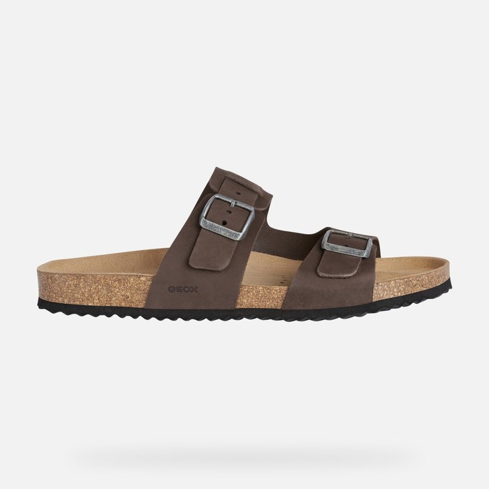 Geox Sandal Ghita Sandaler Herre Mørkekaffe | 06792-BODS