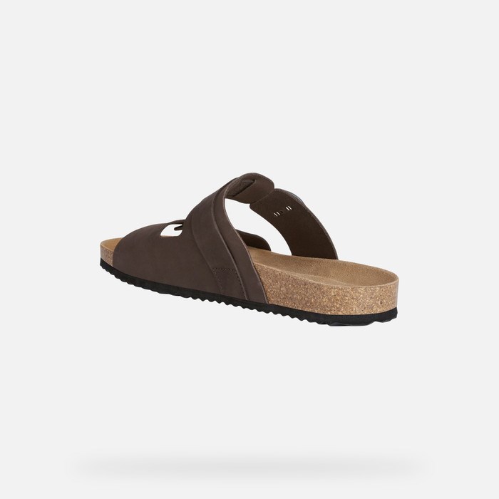 Geox Sandal Ghita Sandaler Herre Mørkekaffe | 06792-BODS