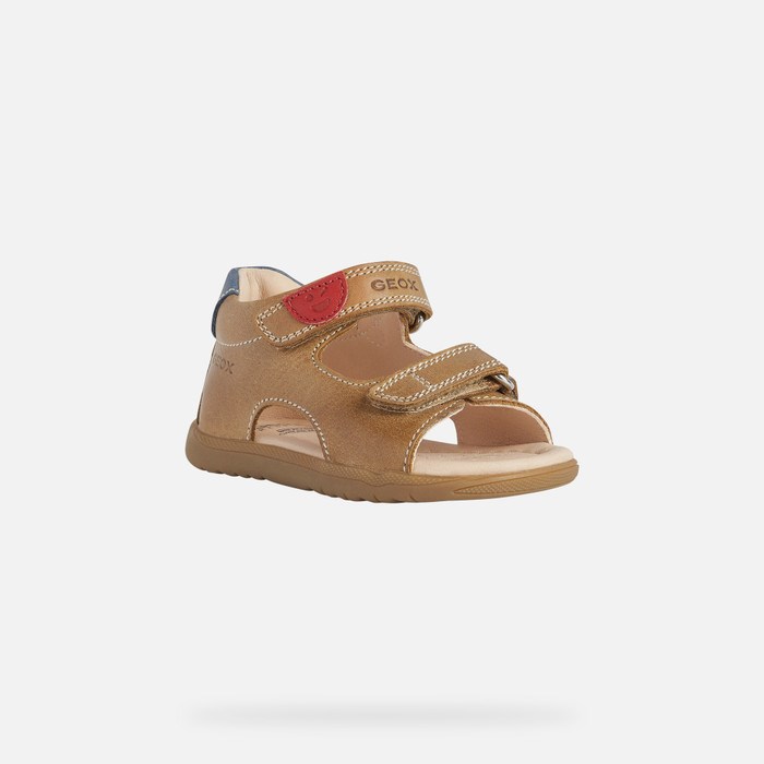 Geox Sandal Macchia First Steps Baby Caramel | 51280-DRMY