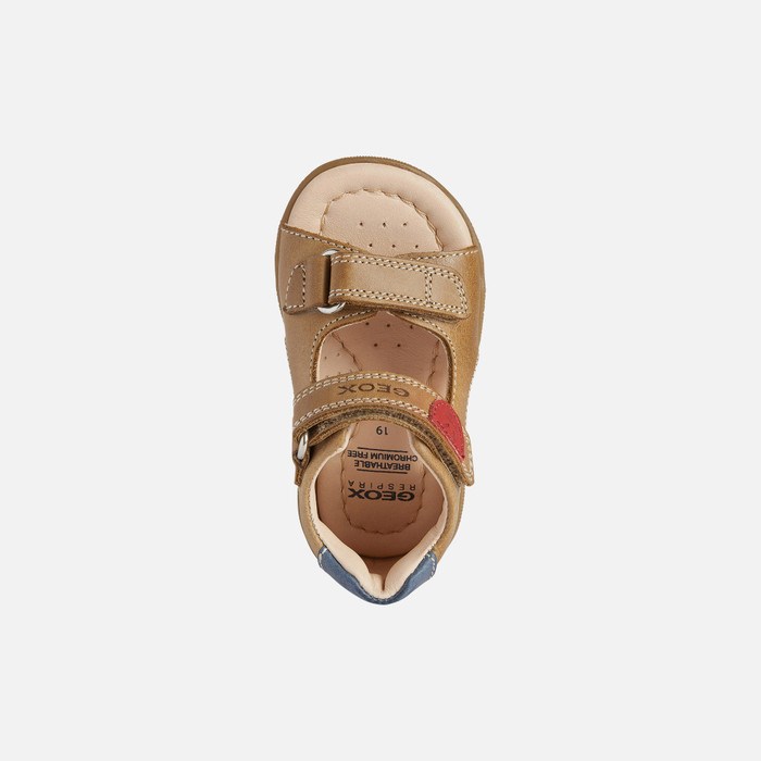 Geox Sandal Macchia First Steps Baby Caramel | 51280-DRMY