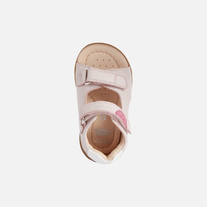 Geox Sandal Macchia First Steps Baby Lyselyserød | 70615-AYFL