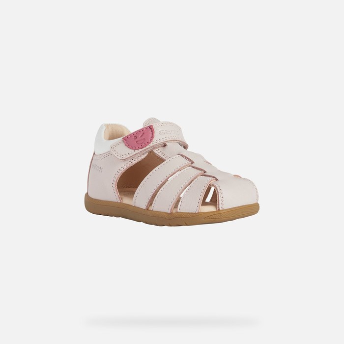 Geox Sandal Macchia First Steps Baby Lyselyserød | 85634-VJTL