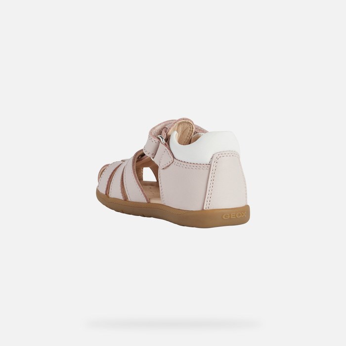 Geox Sandal Macchia First Steps Baby Lyselyserød | 85634-VJTL