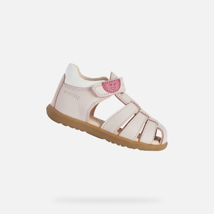 Geox Sandal Macchia First Steps Baby Lyselyserød | 85634-VJTL