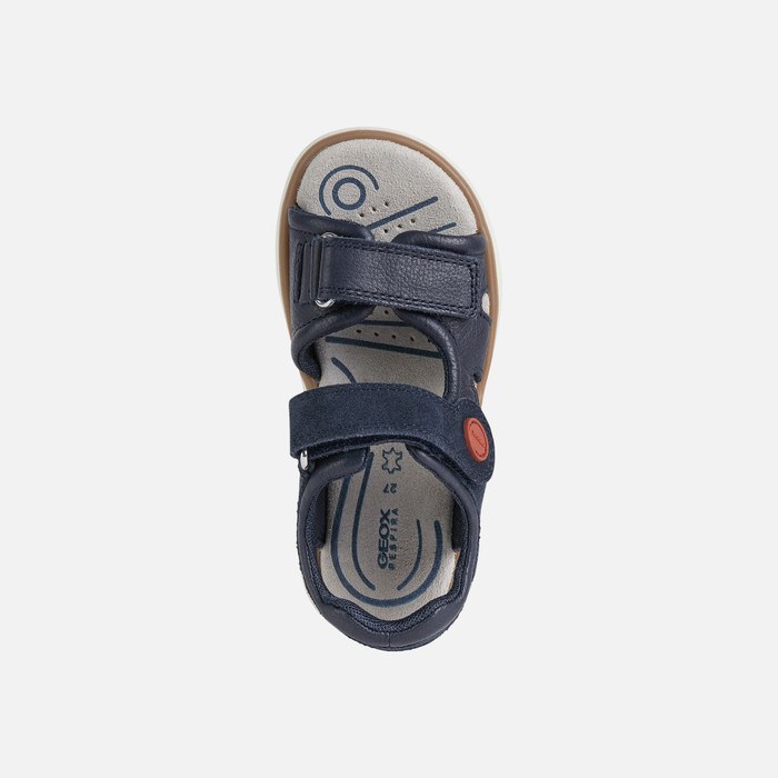 Geox Sandal Maratea Sandaler Drenge Mørkeblå Mørkerød | 93062-GFAR