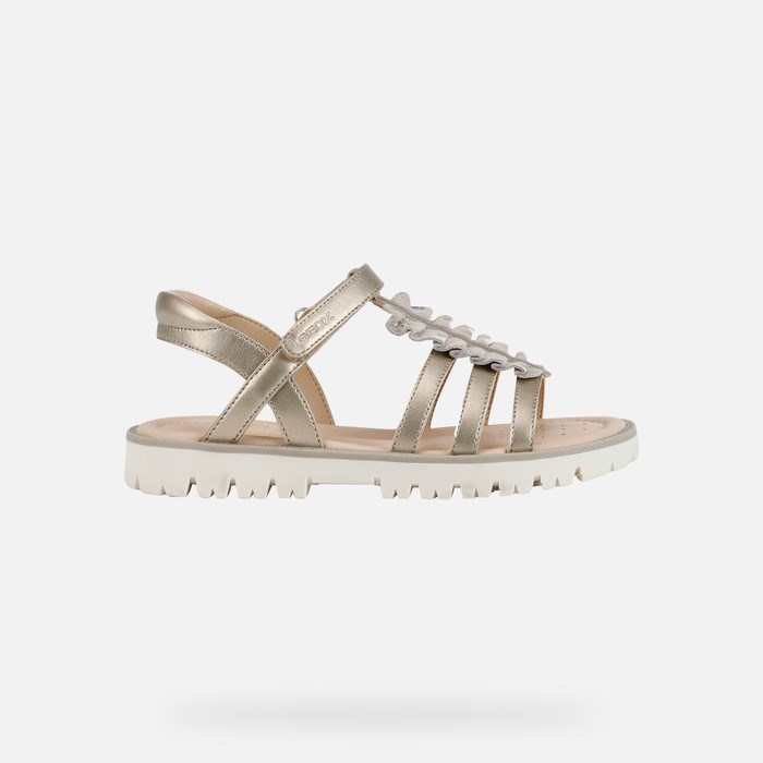 Geox Sandal Starblush Sandaler Pige Platin | 15239-YKXJ