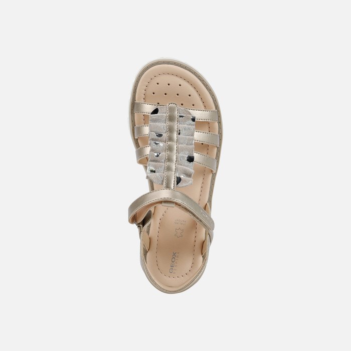 Geox Sandal Starblush Sandaler Pige Platin | 15239-YKXJ