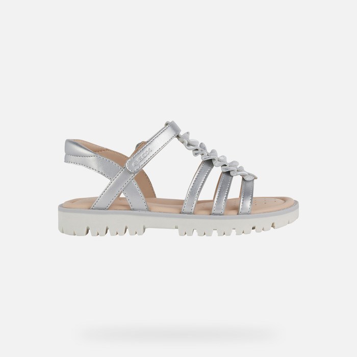 Geox Sandal Starblush Sandaler Pige Sølv | 89176-ENUB