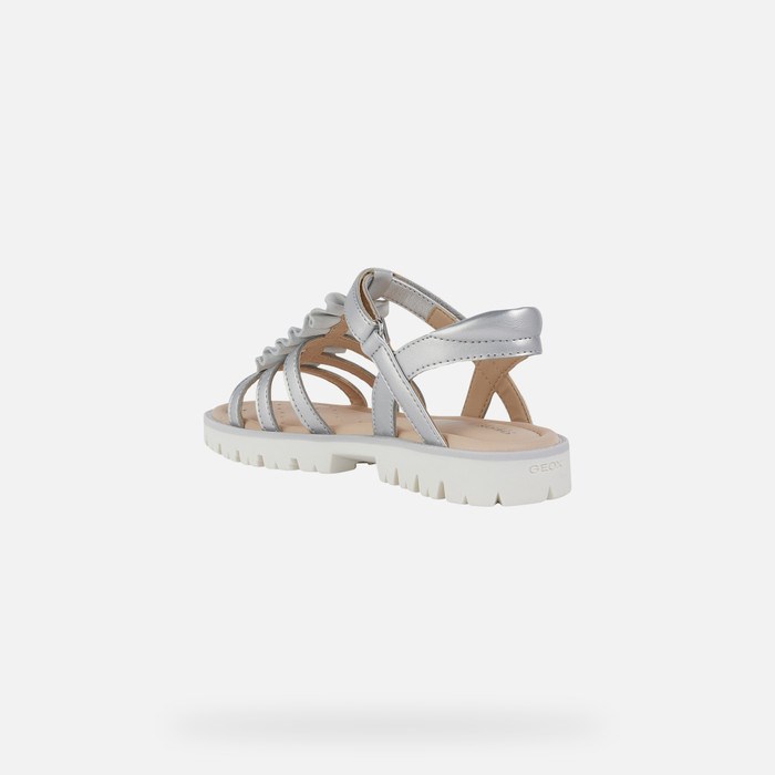 Geox Sandal Starblush Sandaler Pige Sølv | 89176-ENUB