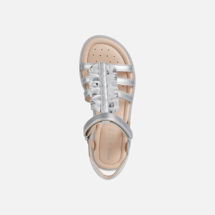 Geox Sandal Starblush Sandaler Pige Sølv | 89176-ENUB