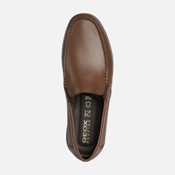 Geox Sile 2 Fit Loafers Herre Lysebrune | 87491-OANE