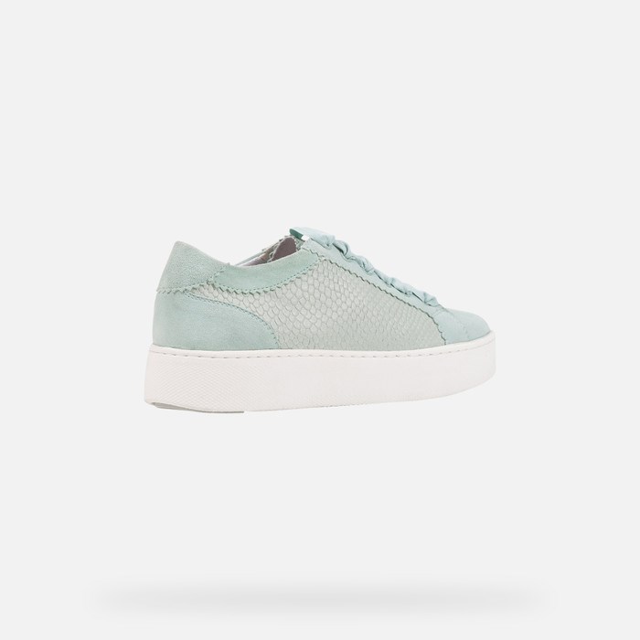 Geox Skyely Sneakers Dame Lysegrøn | 13597-QVBD