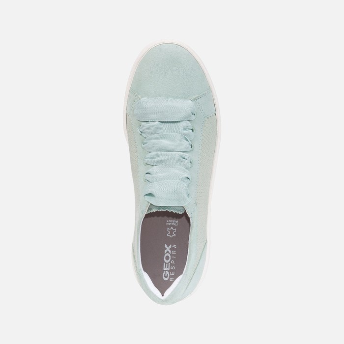 Geox Skyely Sneakers Dame Lysegrøn | 13597-QVBD