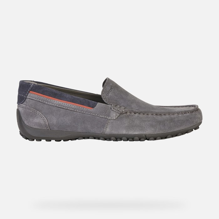 Geox Snake Loafers Herre Grå | 58237-IKAJ