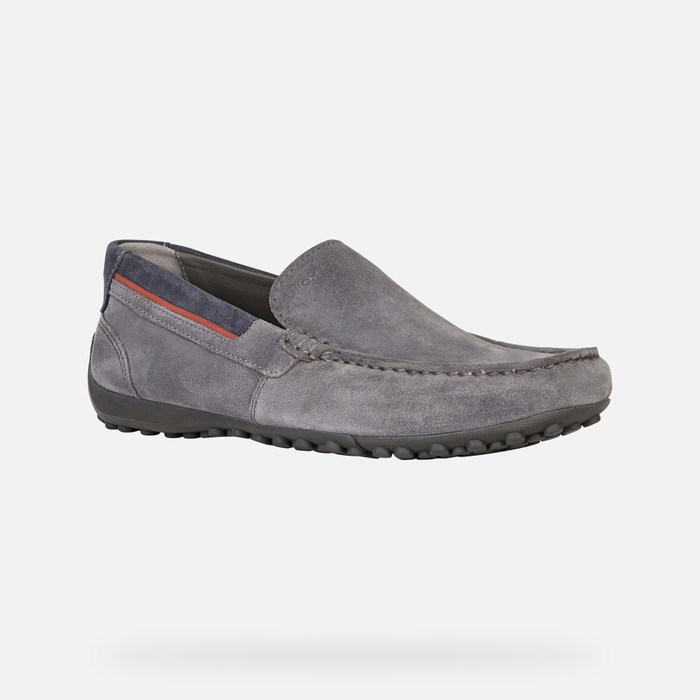 Geox Snake Loafers Herre Grå | 58237-IKAJ