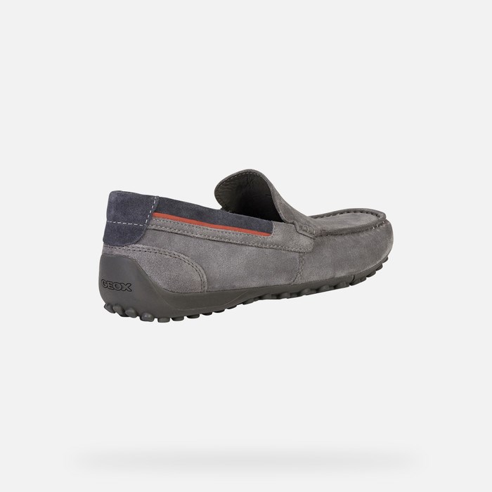 Geox Snake Loafers Herre Grå | 58237-IKAJ