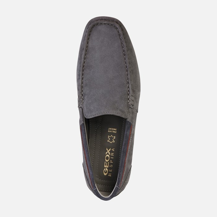 Geox Snake Loafers Herre Grå | 58237-IKAJ