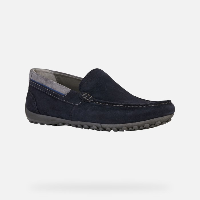 Geox Snake Loafers Herre Mørkeblå | 45870-OAWE