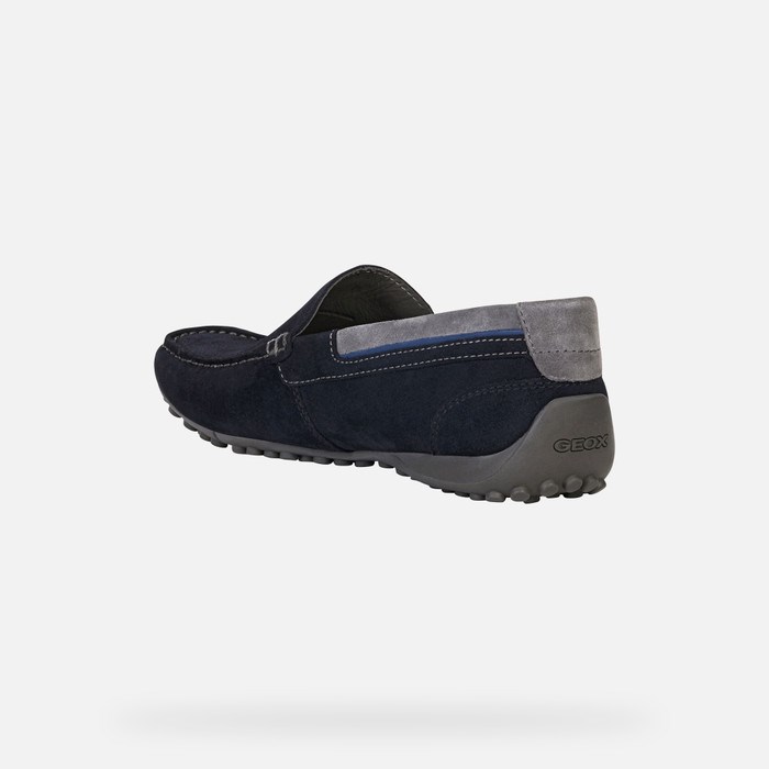 Geox Snake Loafers Herre Mørkeblå | 45870-OAWE