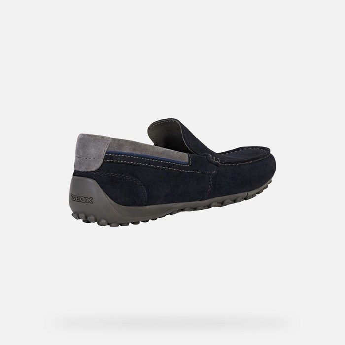 Geox Snake Loafers Herre Mørkeblå | 45870-OAWE