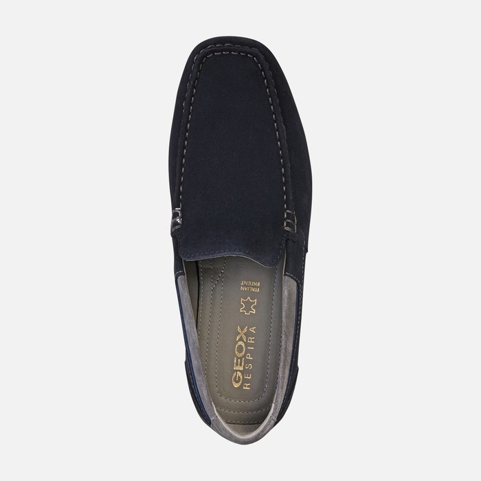 Geox Snake Loafers Herre Mørkeblå | 45870-OAWE